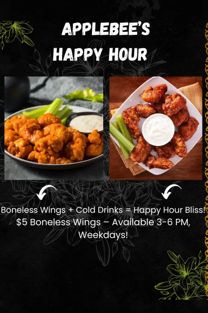 boneless wings in happy hour