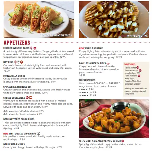 half price apps menu