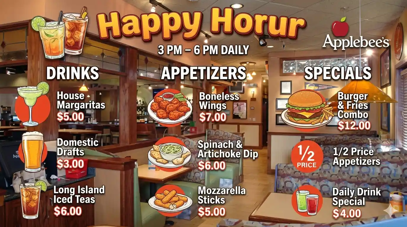 applebee's happy hour full menu