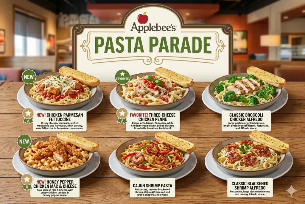 applebee's pasta menu